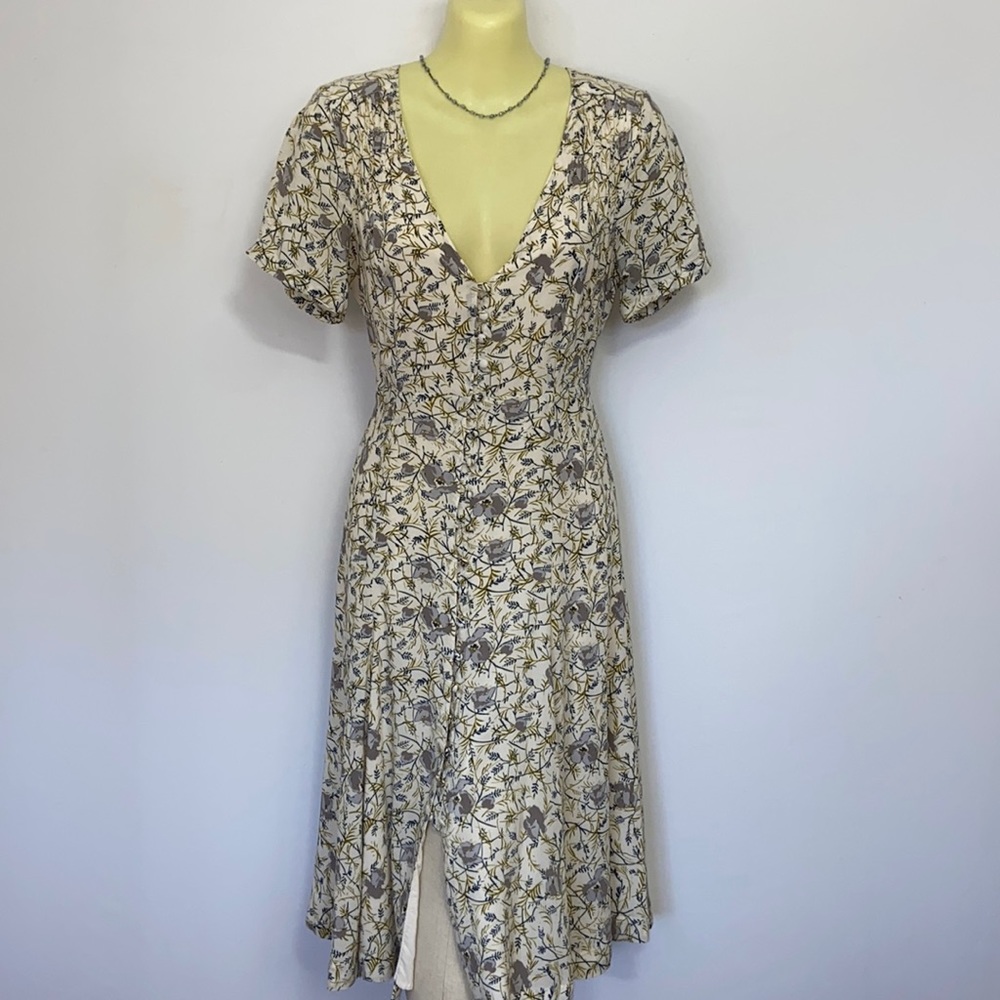 Free People Fit&Flare Button Down Dress Excellent Condition Sz 4